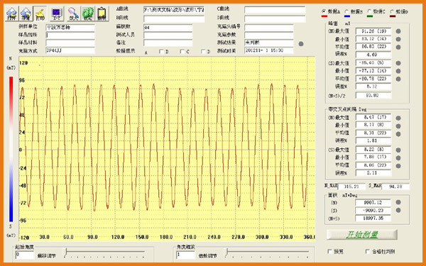 44极充磁波形图-粘结钕磁铁 44极充磁波形图-粘结钕磁铁